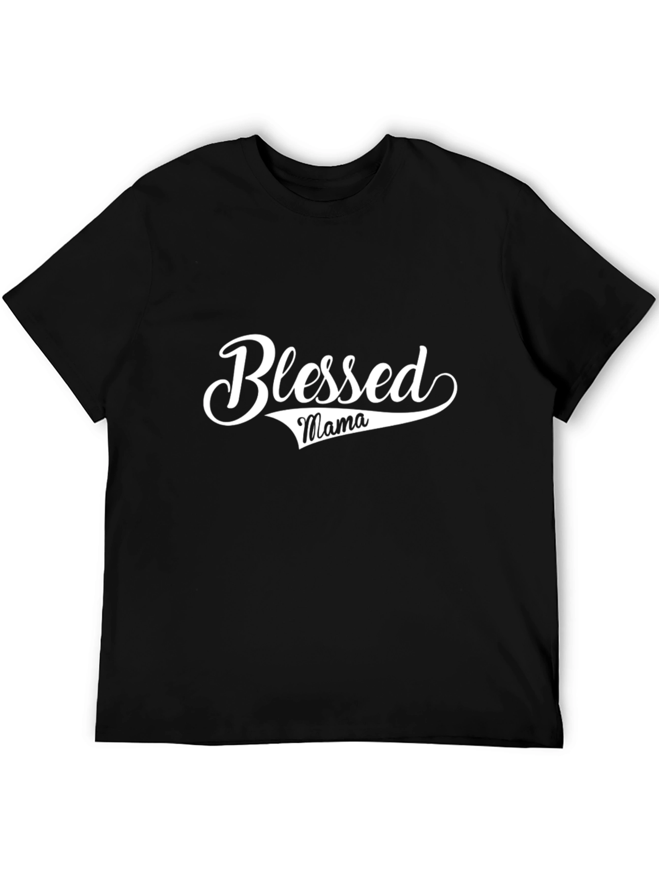 Blessed Mama Graphic Tee - Black T-Shirt
