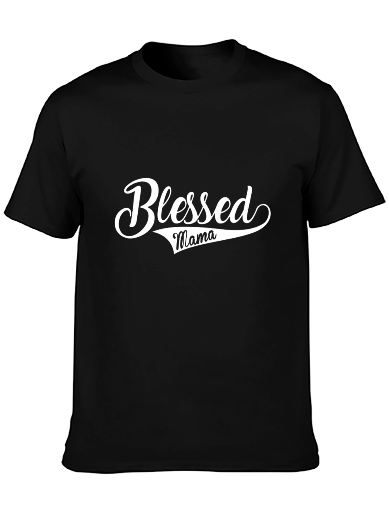 Blessed Mama Graphic Tee - Black T-Shirt