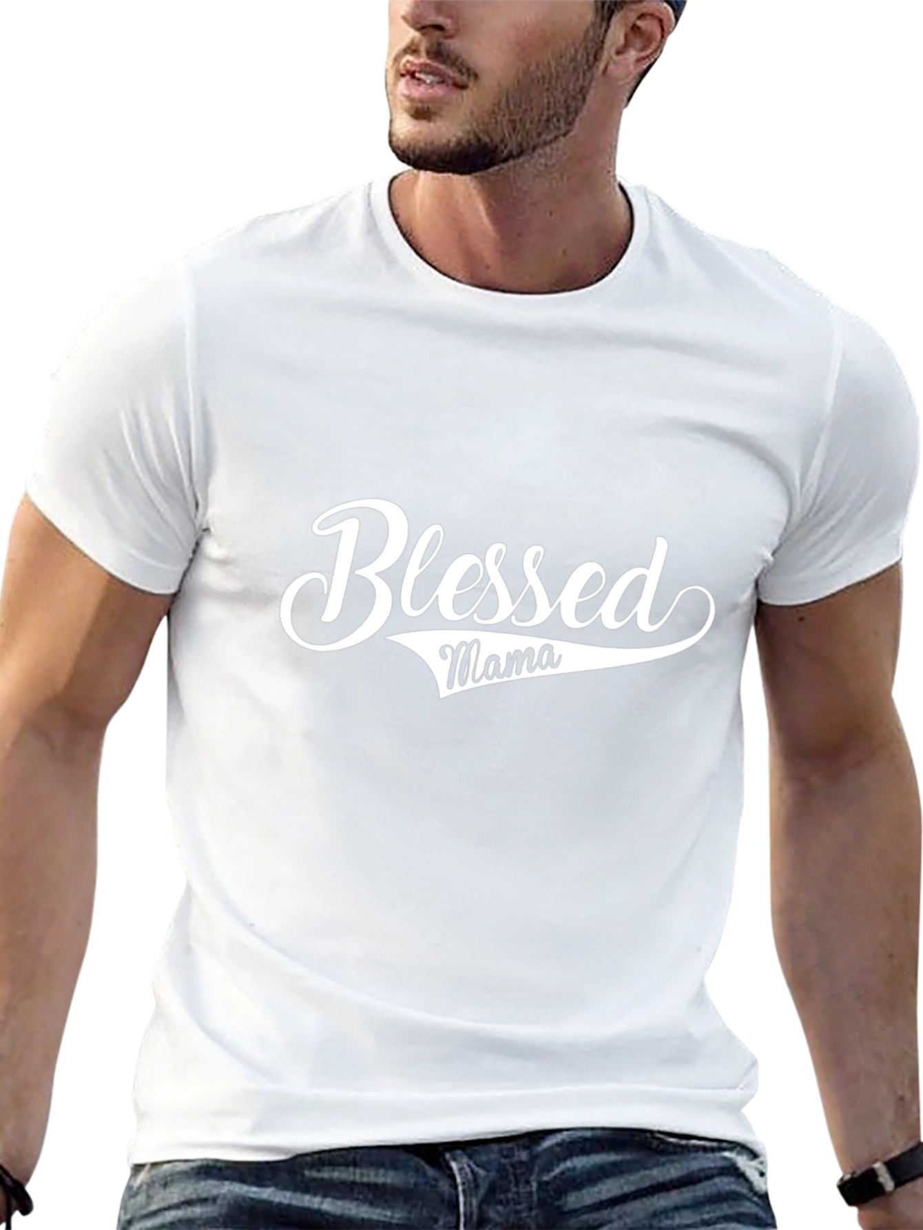 Blessed Mama Graphic Tee - Black T-Shirt
