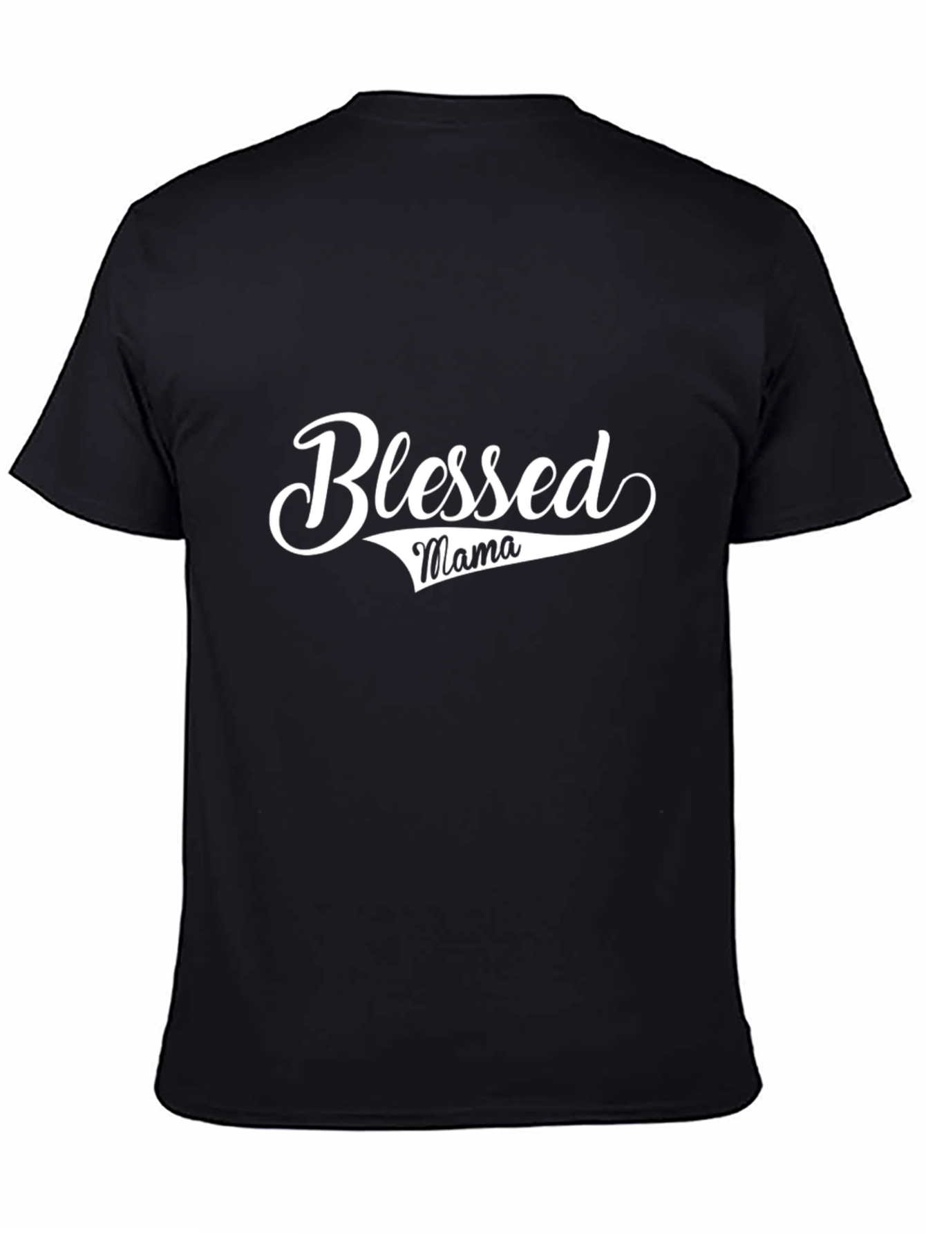 Blessed Mama Graphic Tee - Black T-Shirt
