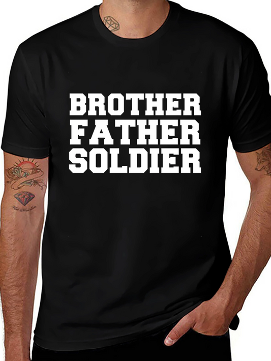 Brother Father Soldier Graphic Tee