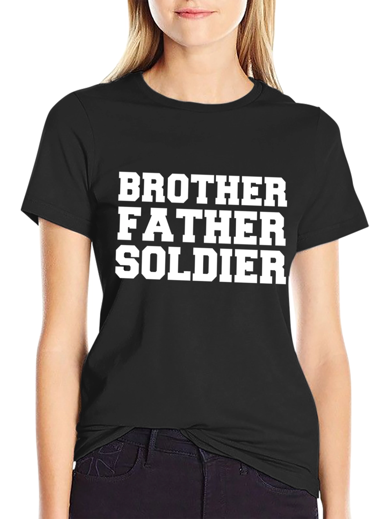 Brother Father Soldier Graphic Tee