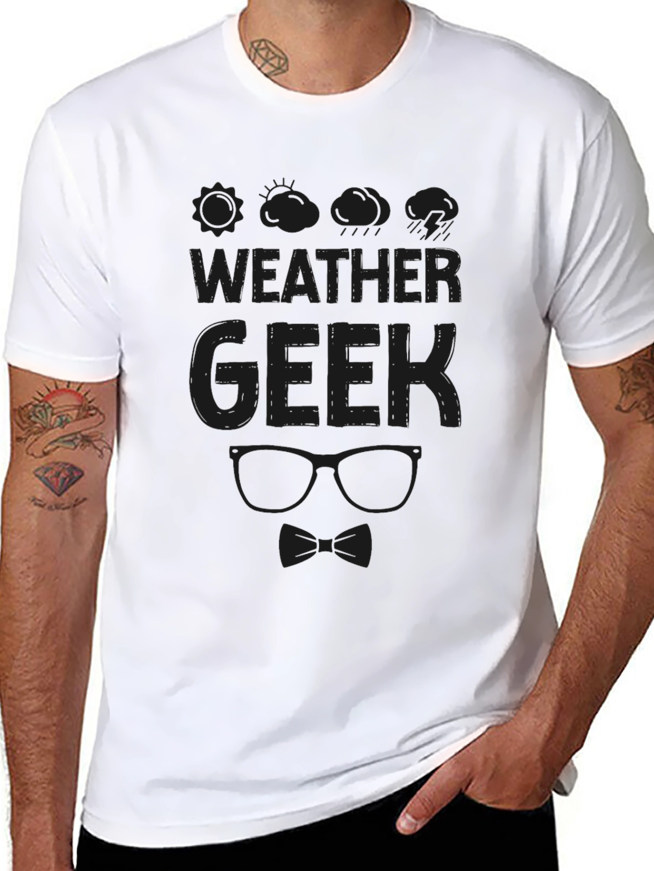 Weather Geek Black T-Shirt