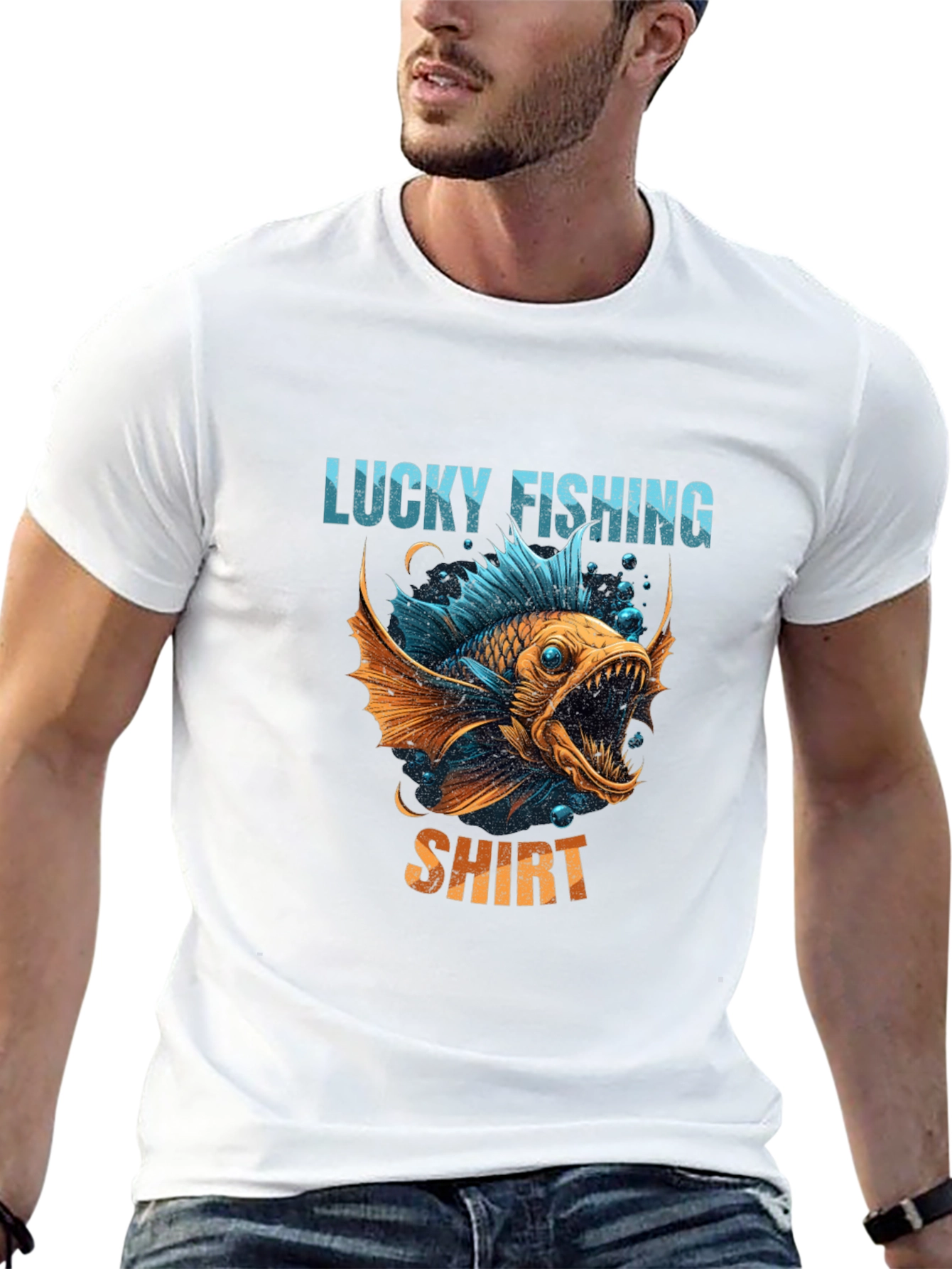 Lucky Fishing Shirt - Graphic Tee