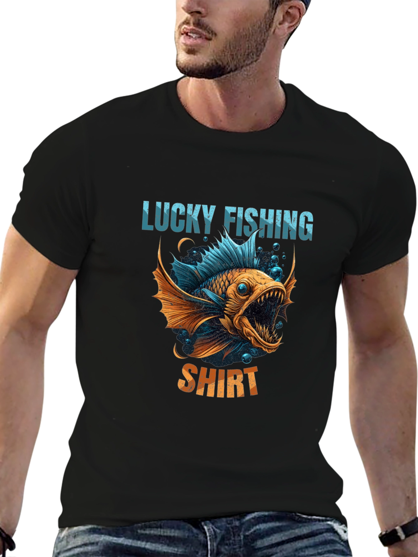 Lucky Fishing Shirt - Graphic Tee
