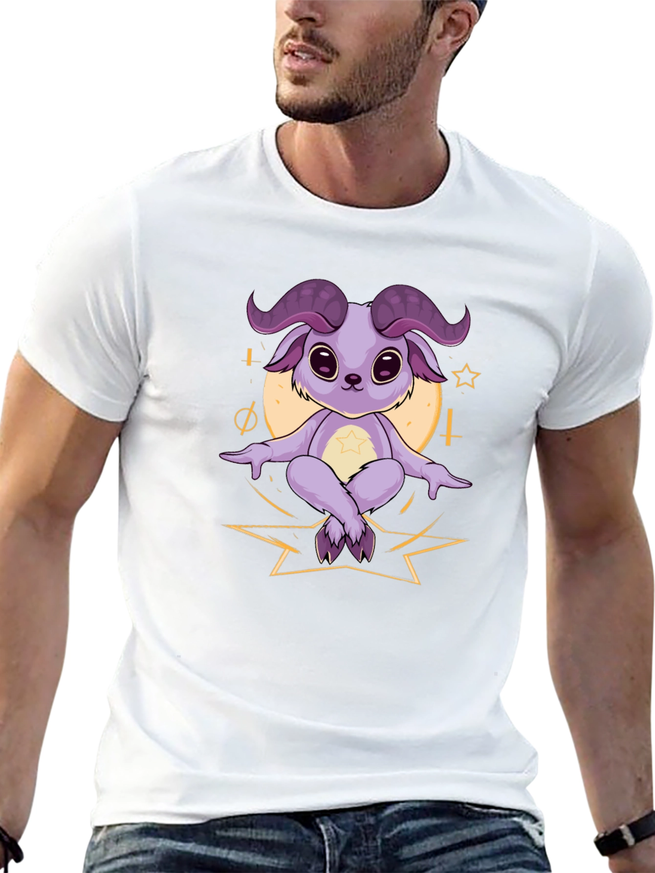 Mystical Goat Tee - Cute & Unique Design