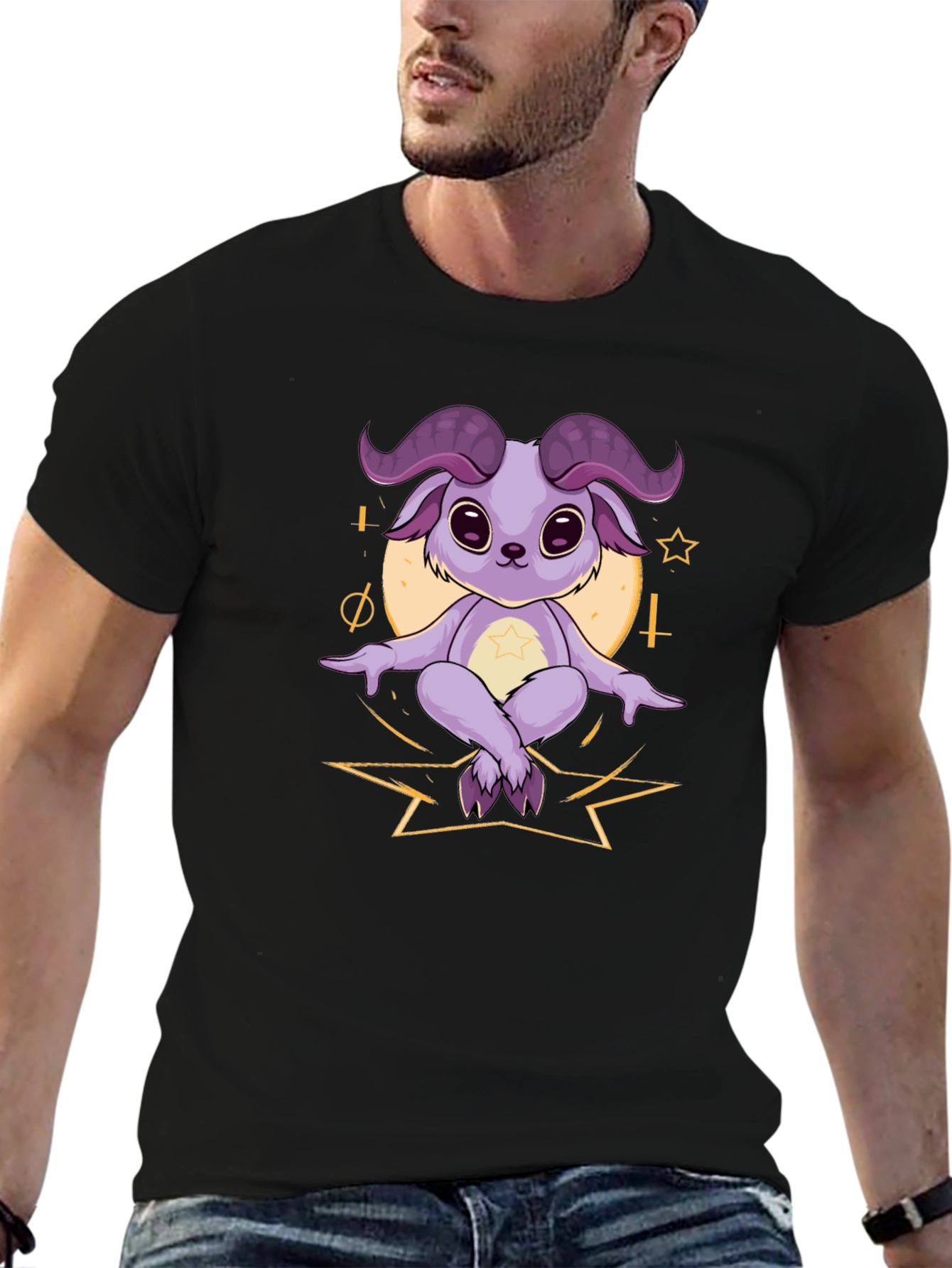 Mystical Goat Tee - Cute & Unique Design
