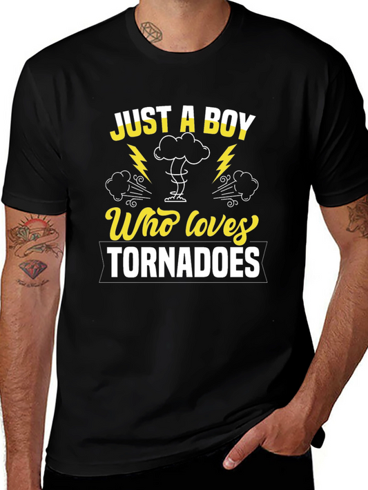 Just a Boy Who Loves Tornadoes T-Shirt