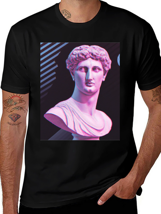 Classical Bust Graphic Tee - Black