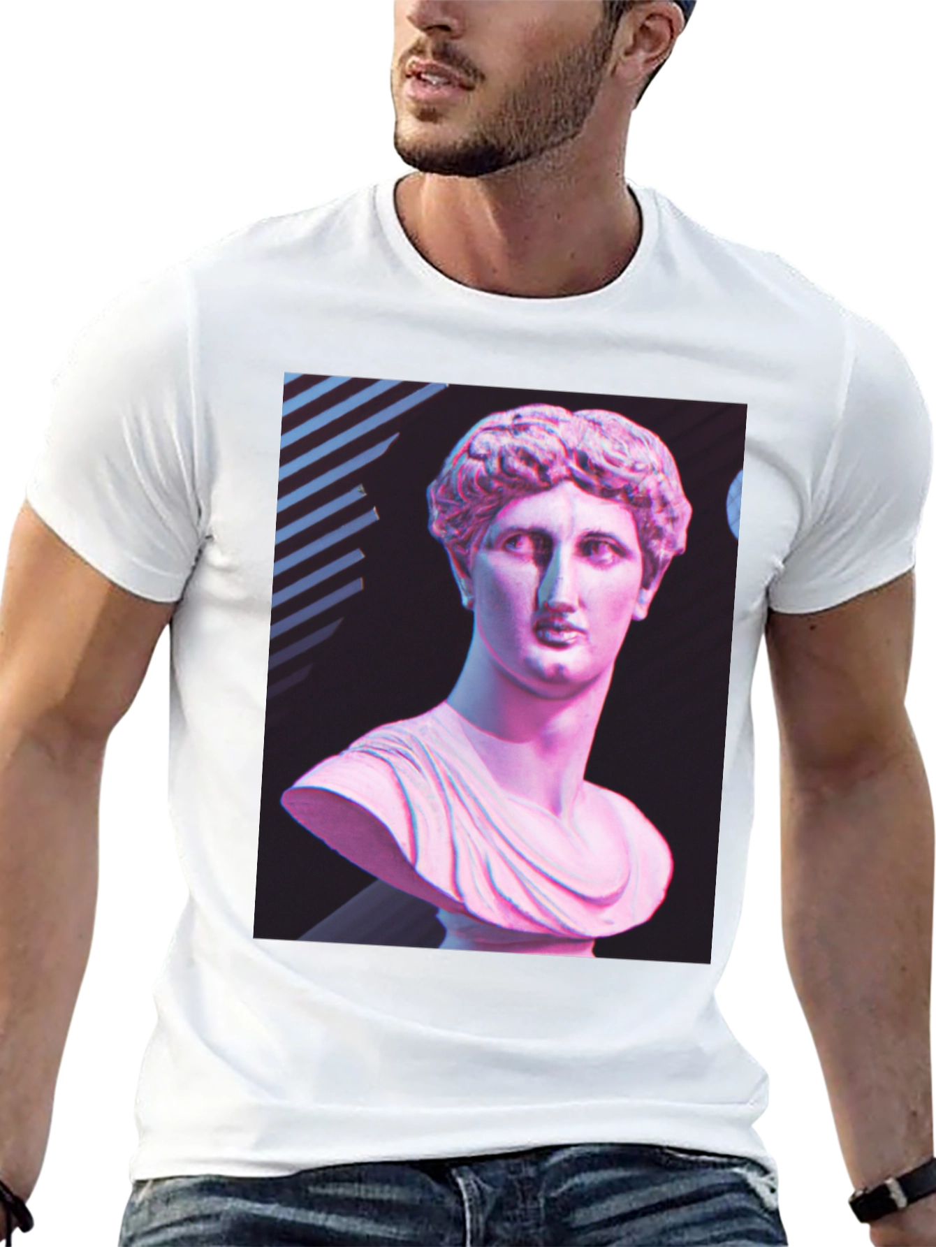 Classical Bust Graphic Tee - Black