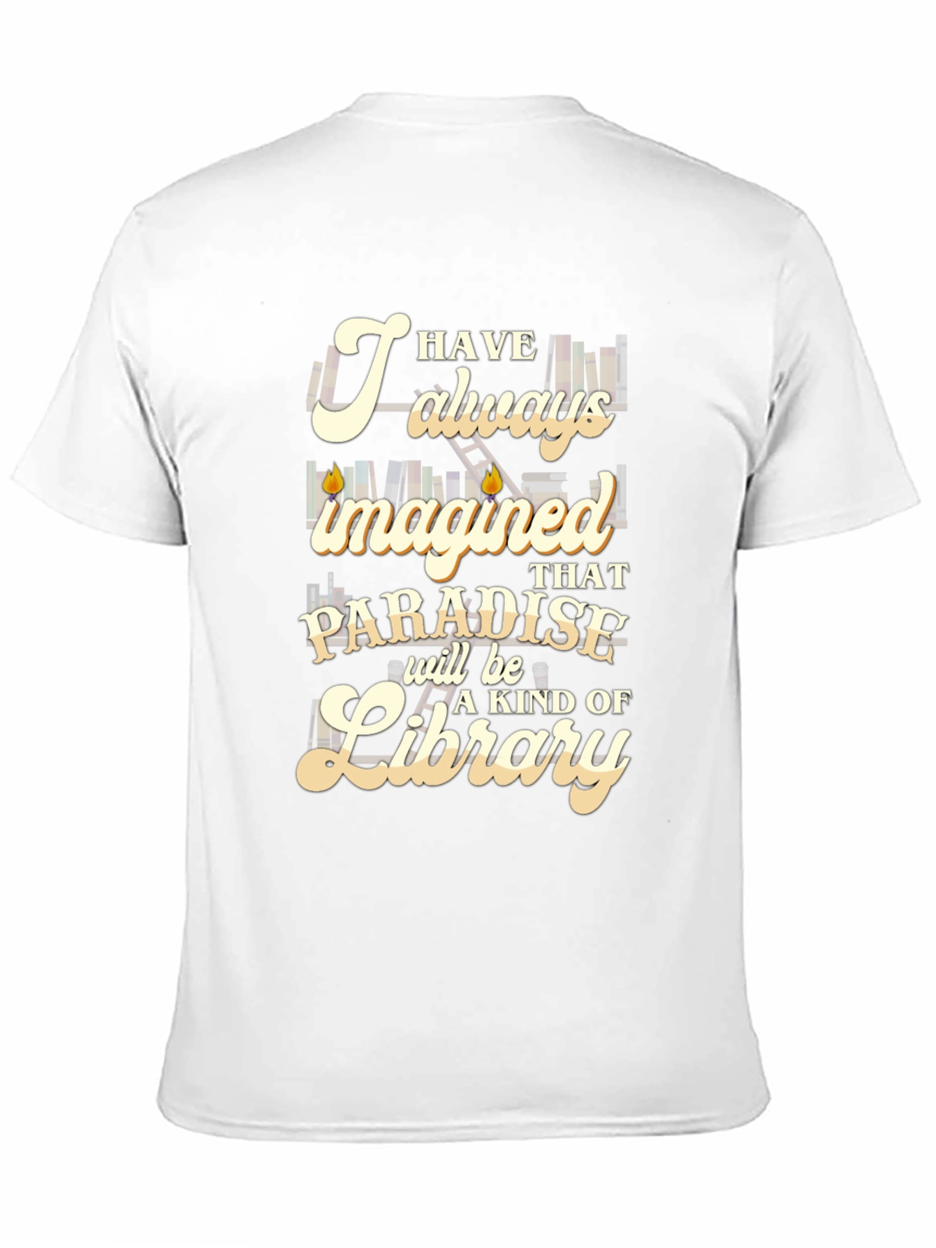 Paradise Library T-Shirt - Book Lover Tee