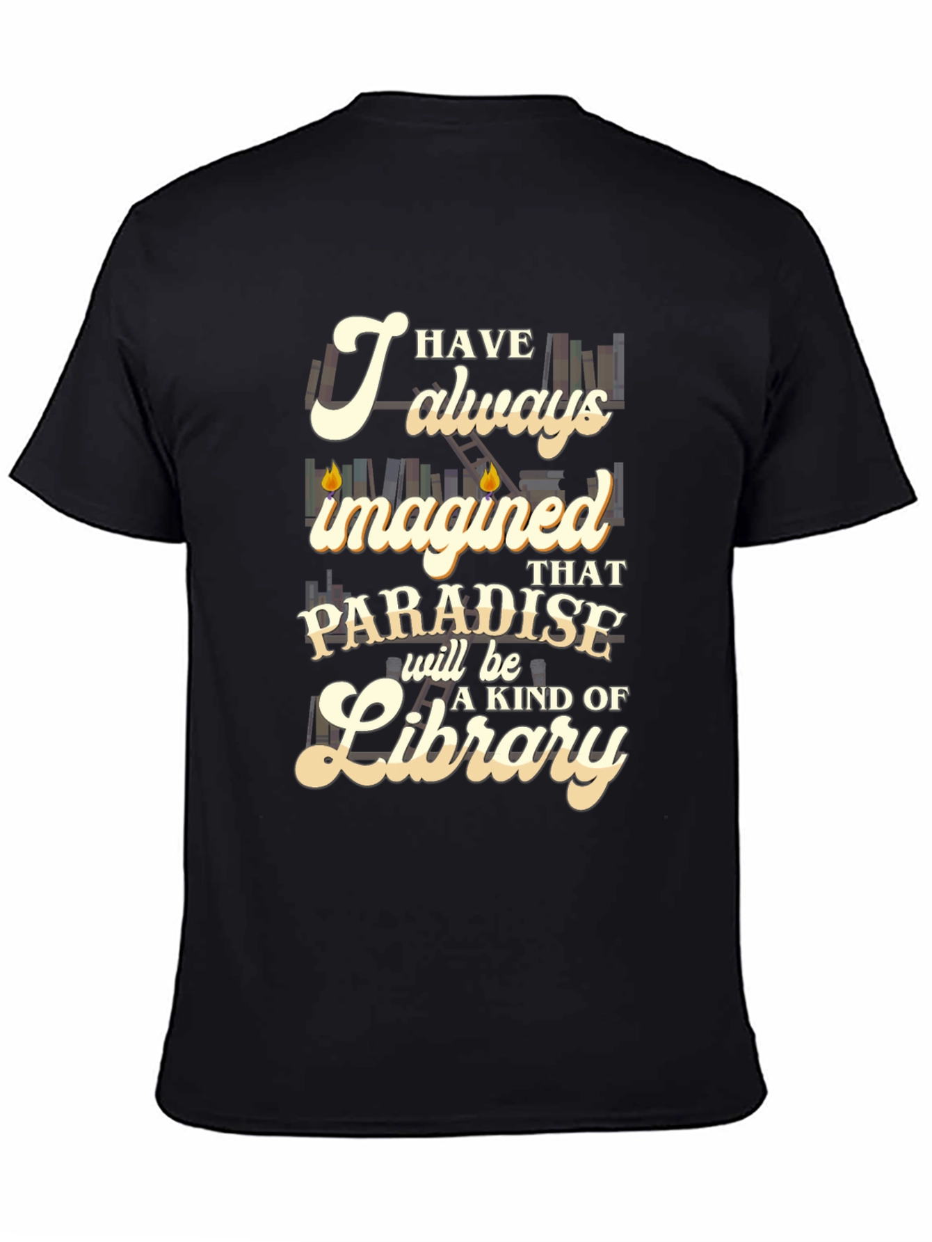 Paradise Library T-Shirt - Book Lover Tee
