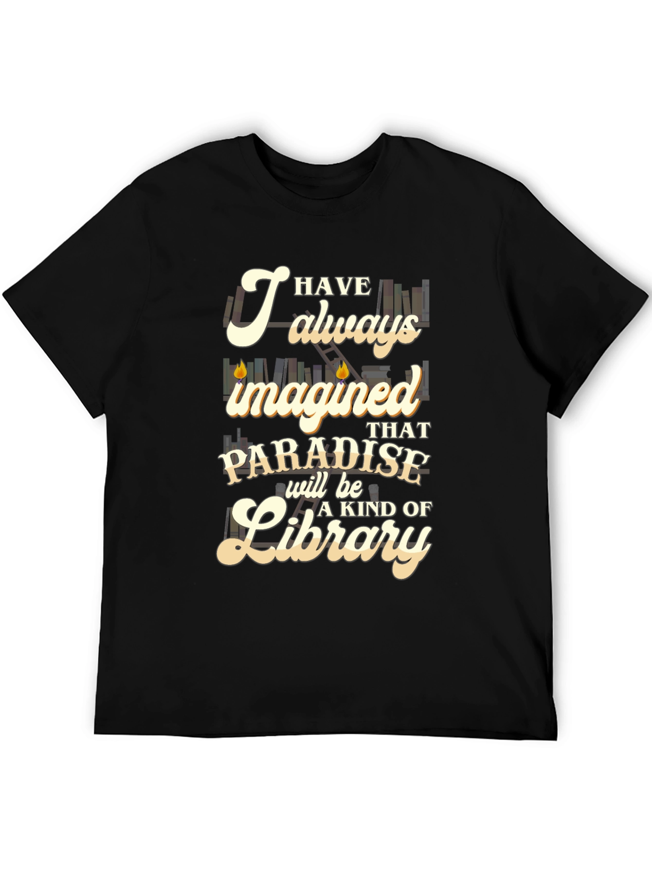 Paradise Library T-Shirt - Book Lover Tee