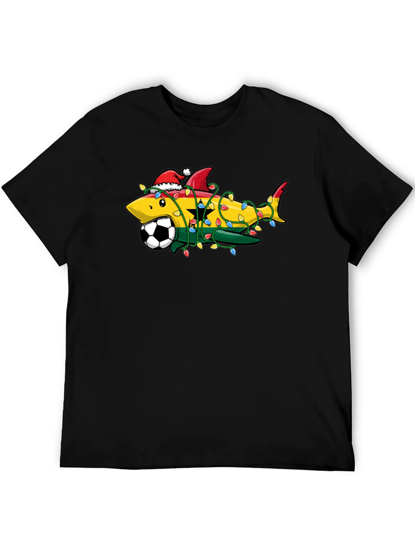 Ghana Shark Soccer Christmas T-Shirt