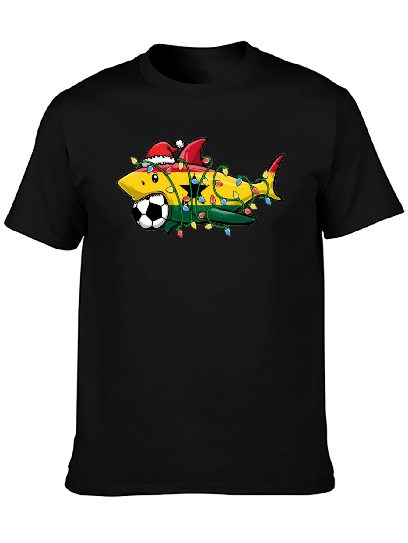 Ghana Shark Soccer Christmas T-Shirt