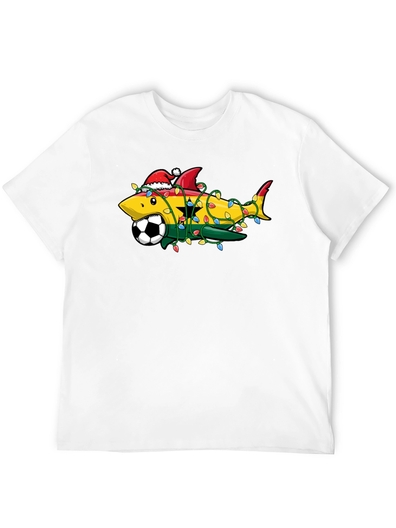 Ghana Shark Soccer Christmas T-Shirt
