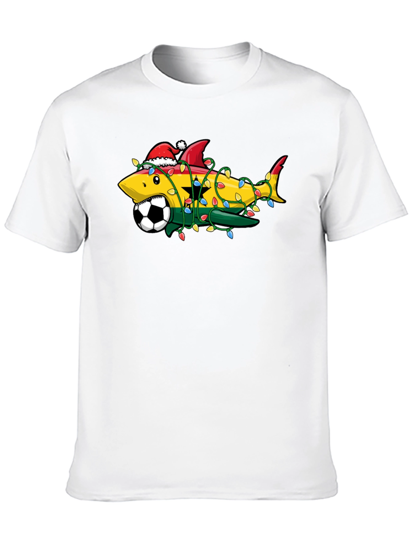 Ghana Shark Soccer Christmas T-Shirt