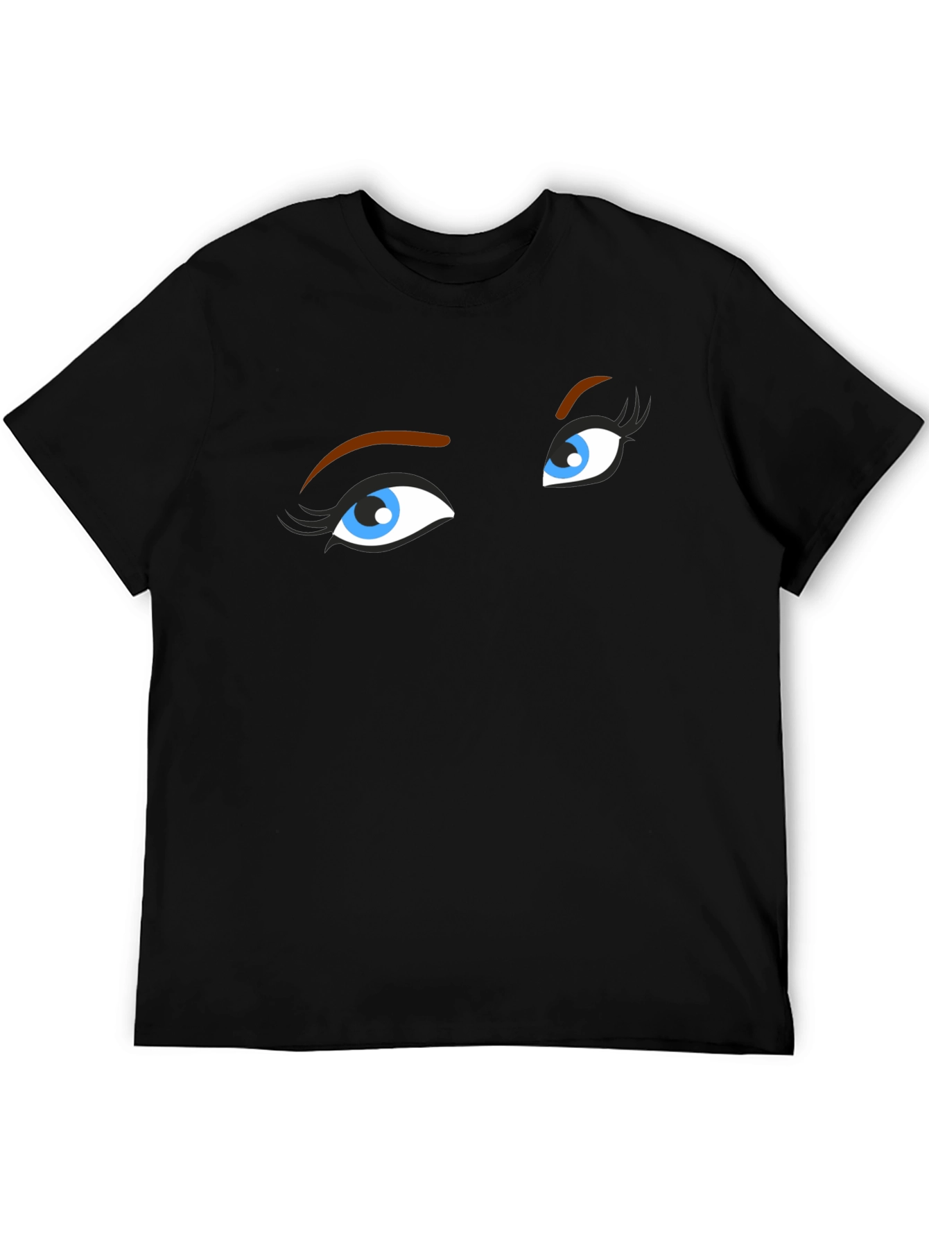 Mysterious Eyes Black T-Shirt