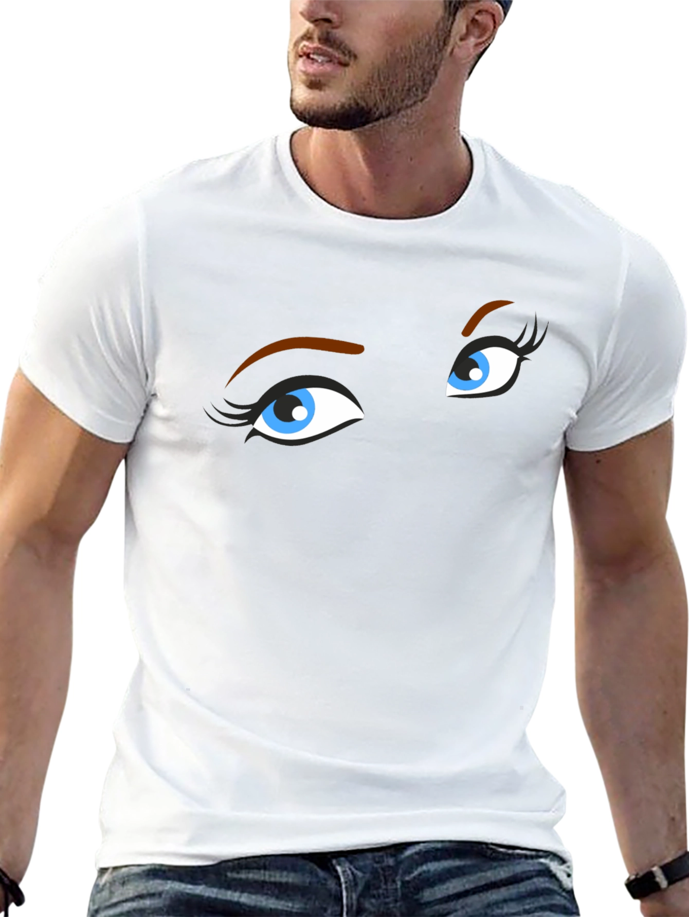 Mysterious Eyes Black T-Shirt