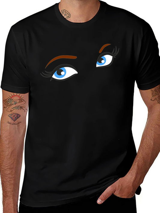 Mysterious Eyes Black T-Shirt