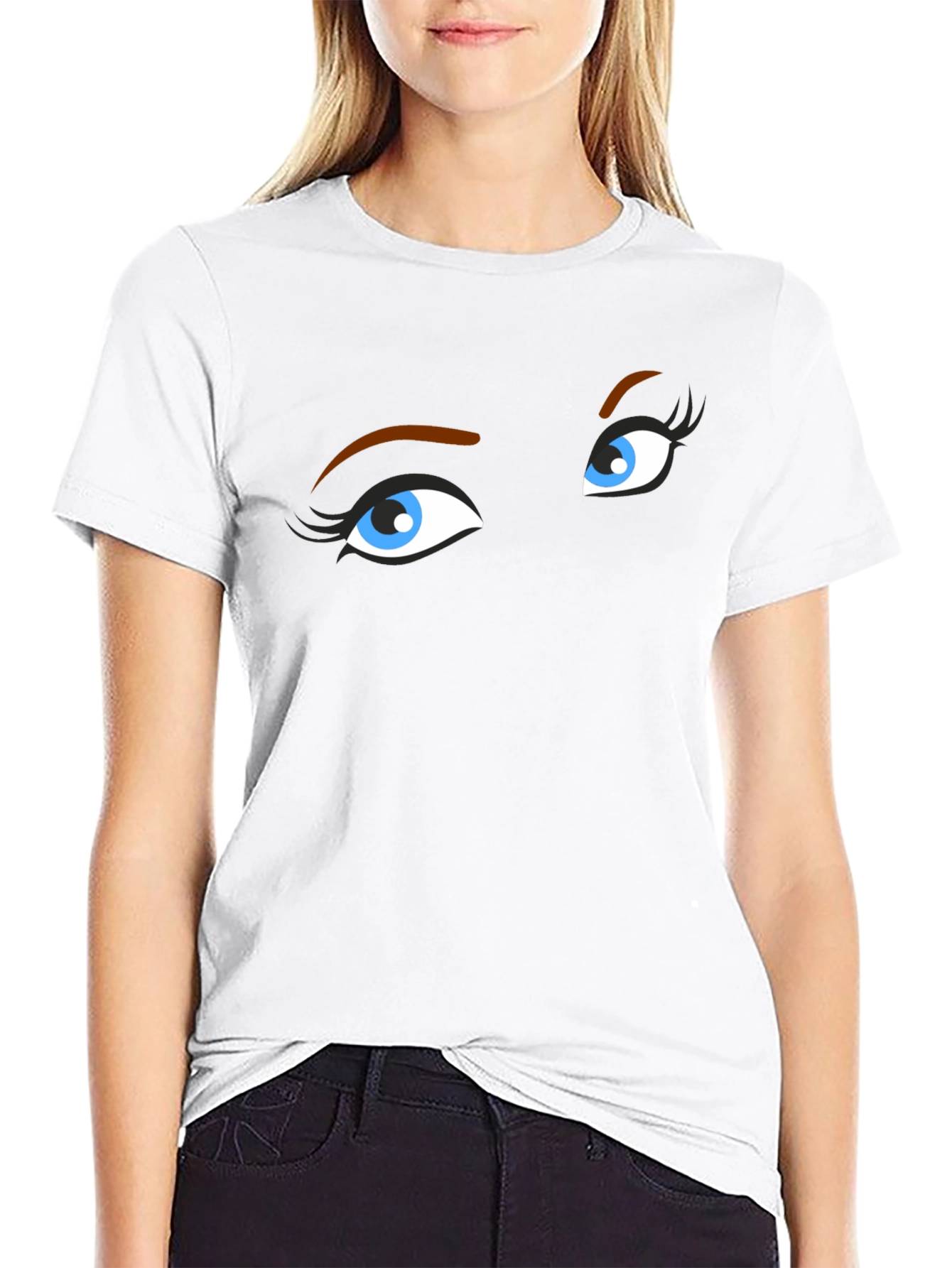 Mysterious Eyes Black T-Shirt