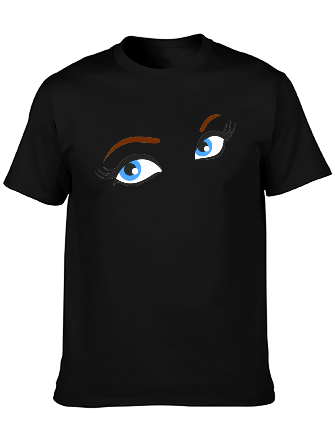 Mysterious Eyes Black T-Shirt