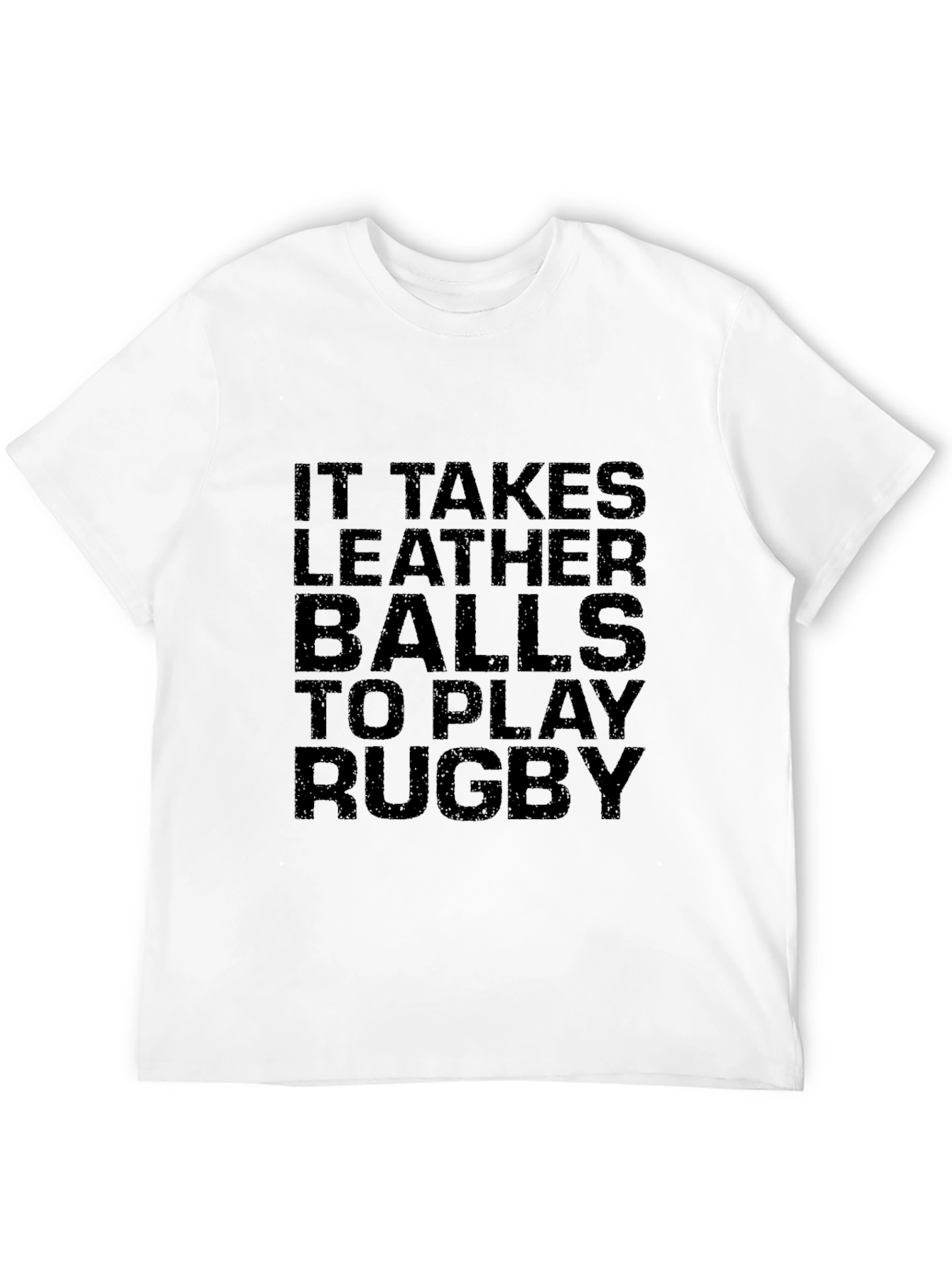 Leather Balls Rugby Graphic T-Shirt