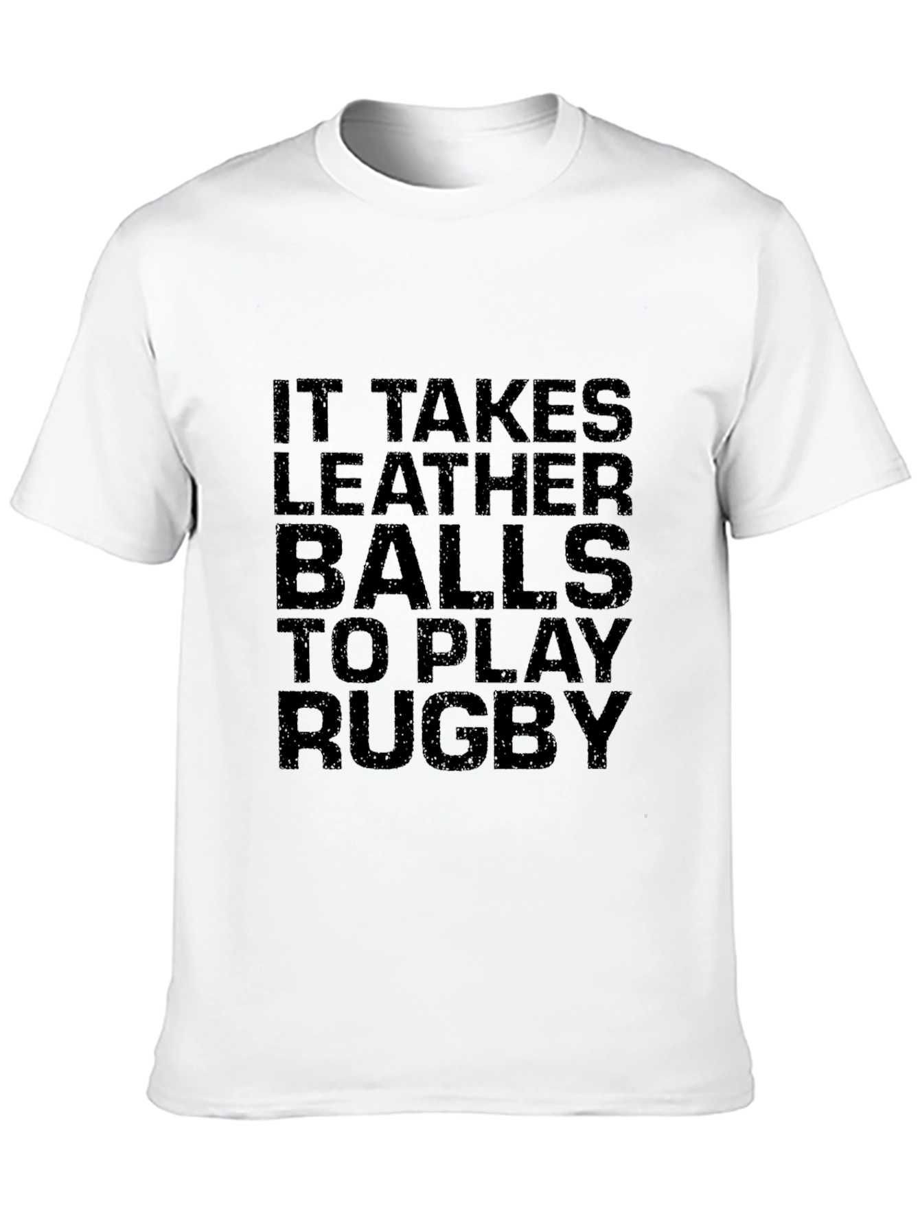 Leather Balls Rugby Graphic T-Shirt