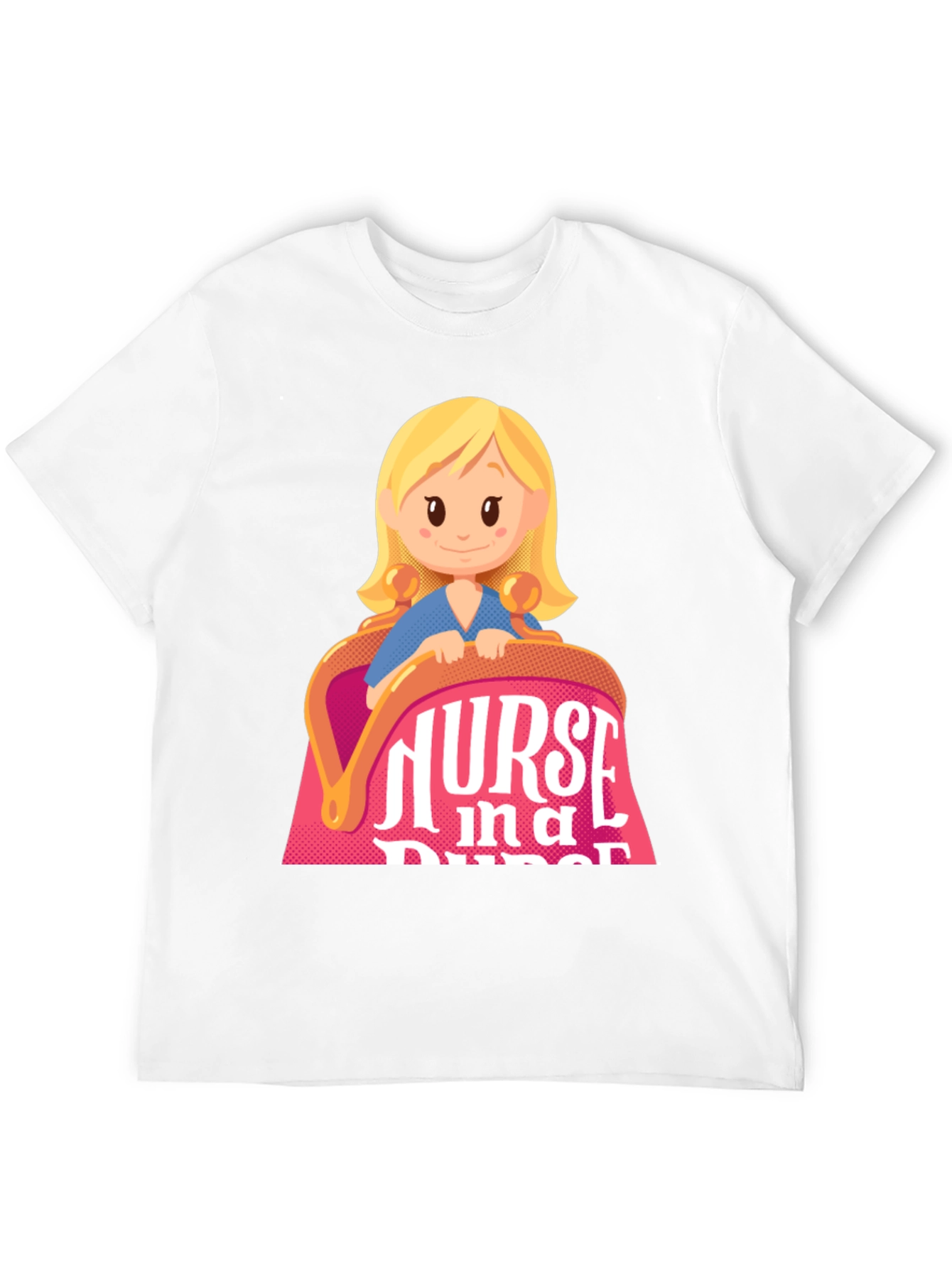 Nurse in a Purse Cartoon Graphic T-Shirt