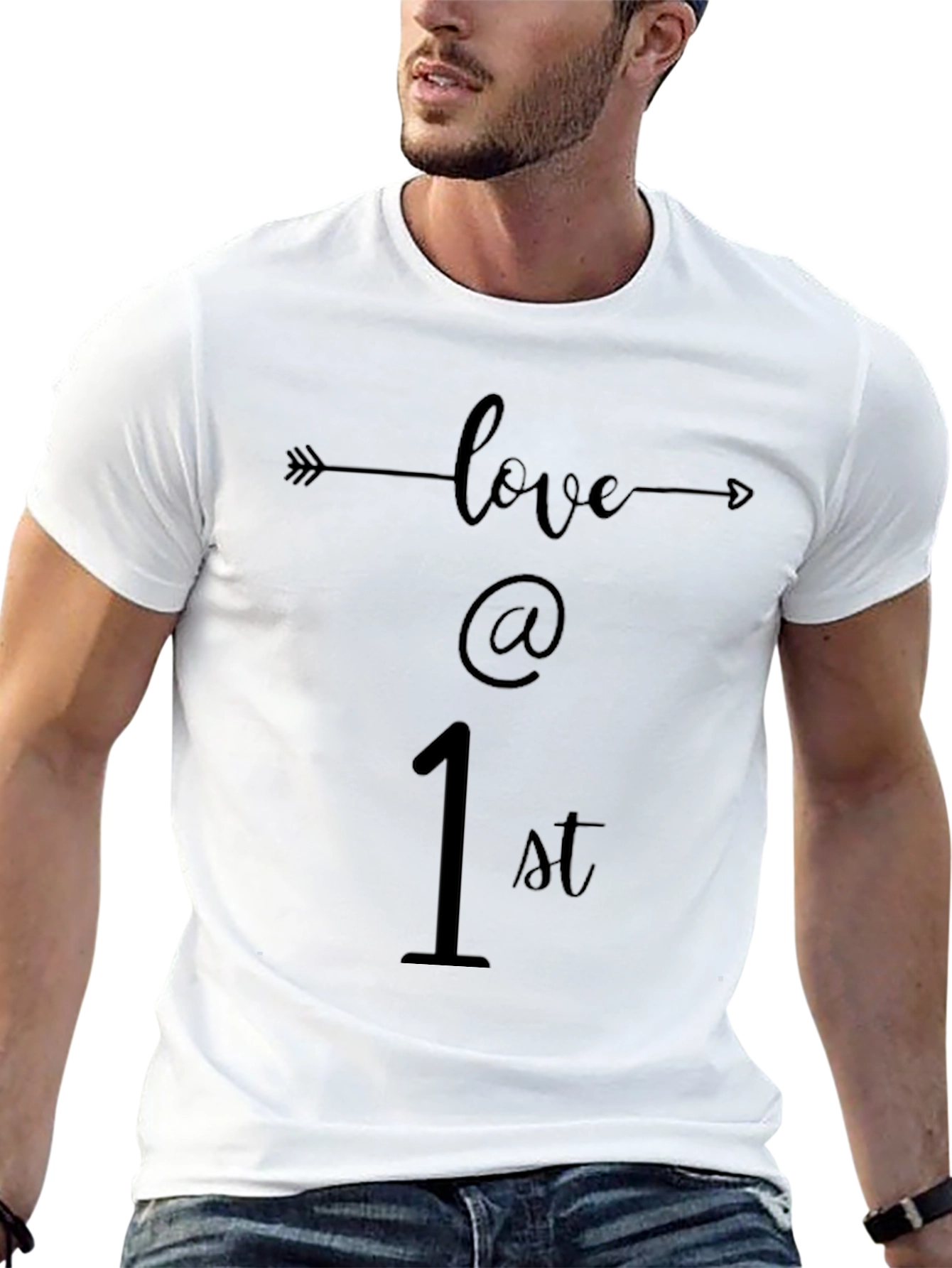 Love at 1st Sight Graphic Tee - Black