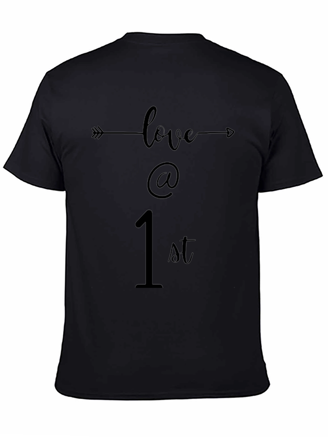 Love at 1st Sight Graphic Tee - Black