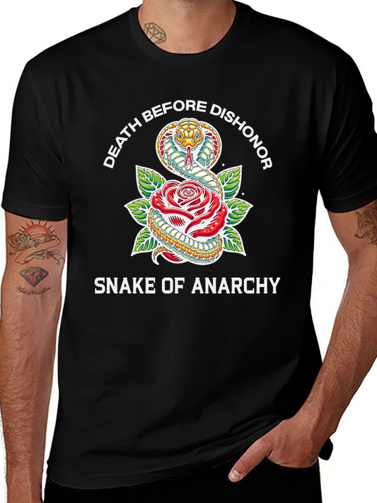 Death Before Dishonor Snake & Rose T-Shirt
