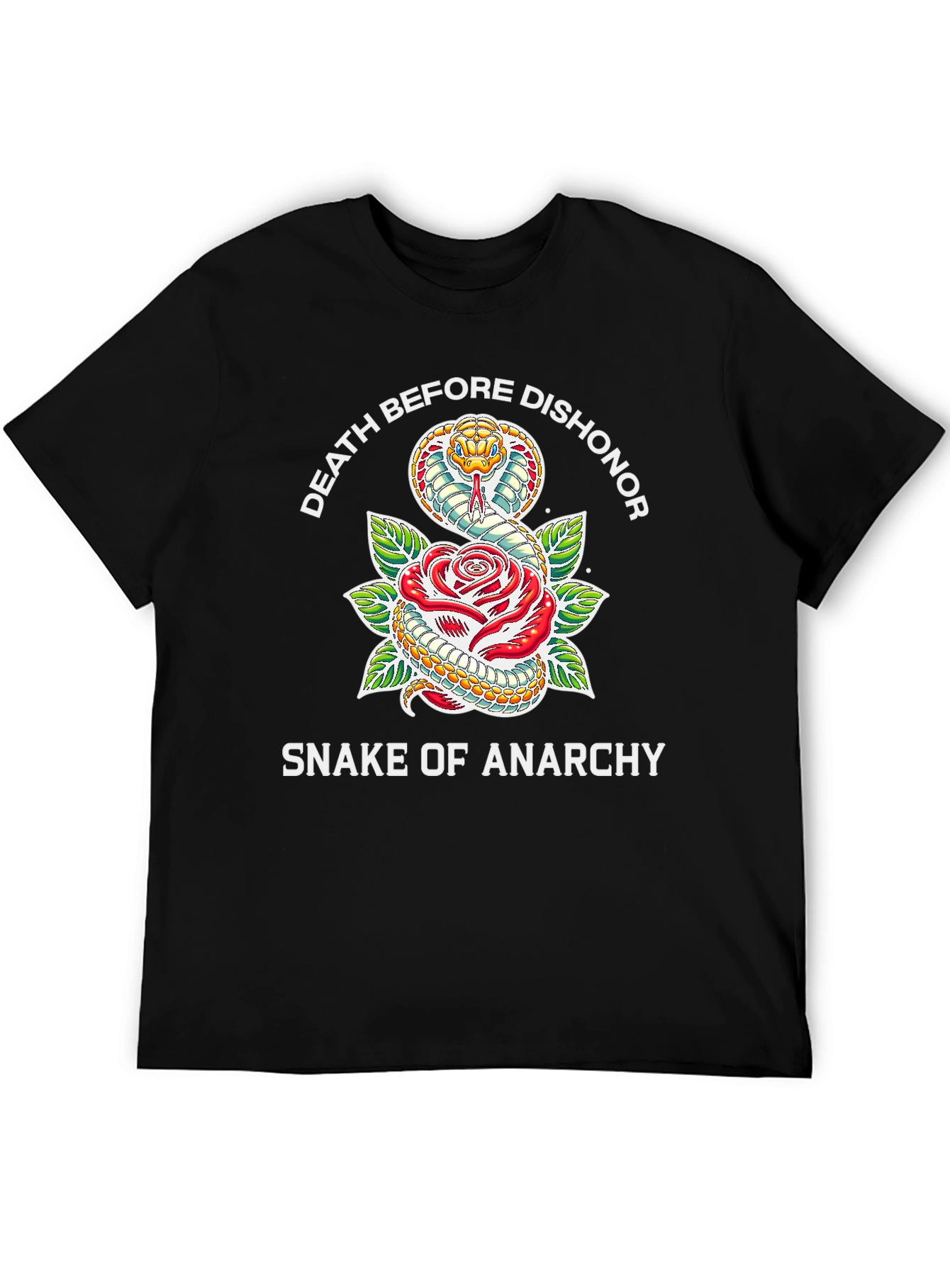 Death Before Dishonor Snake & Rose T-Shirt