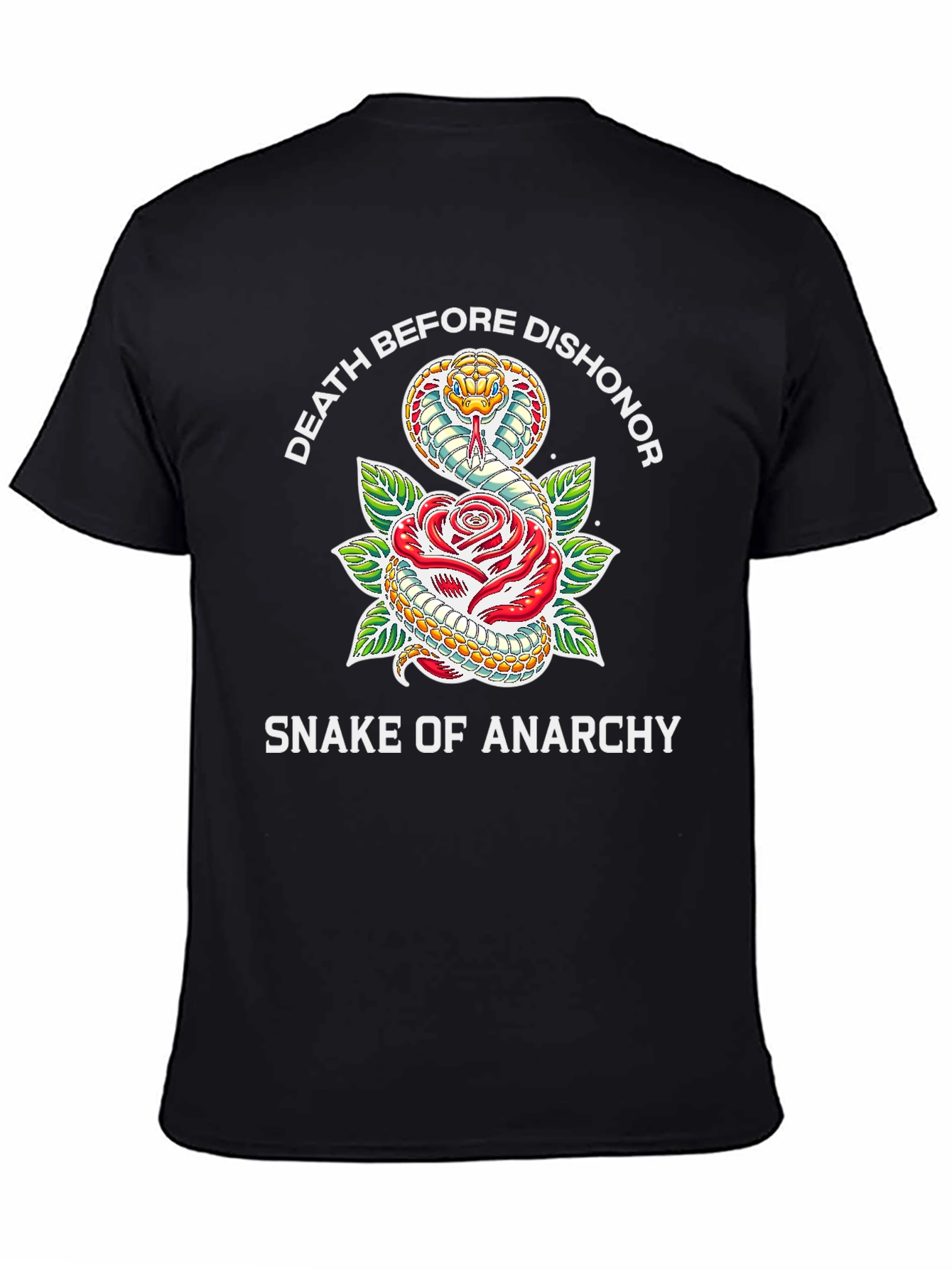 Death Before Dishonor Snake & Rose T-Shirt