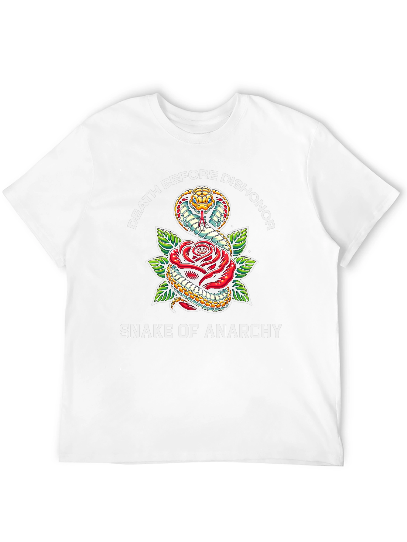 Death Before Dishonor Snake & Rose T-Shirt