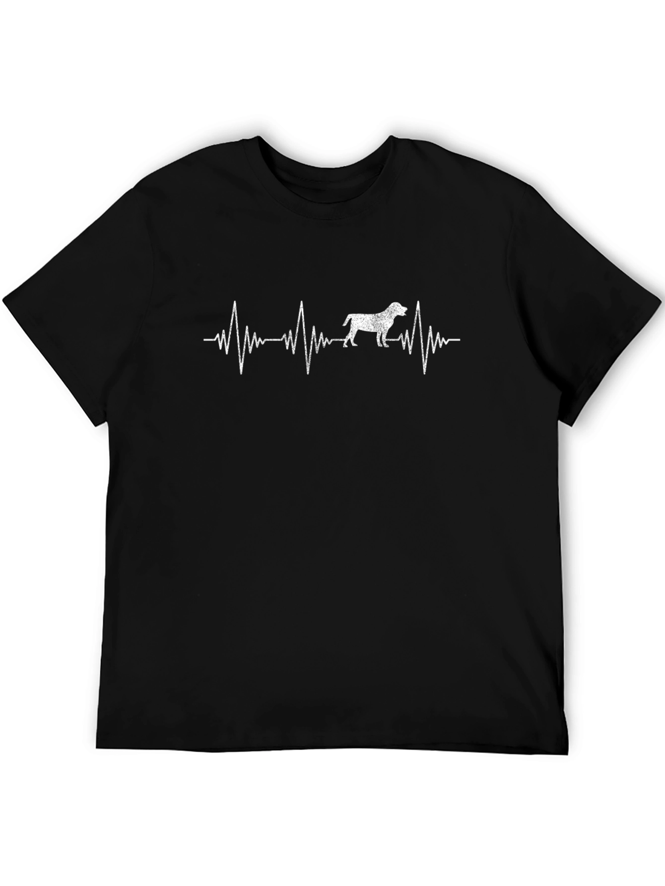 Dog Heartbeat T-Shirt - Black