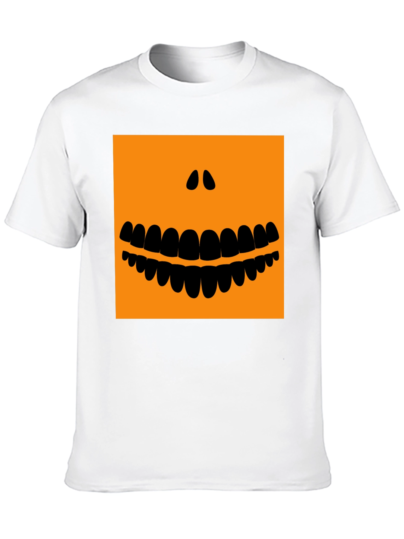 Halloween Pumpkin Face Black T-Shirt