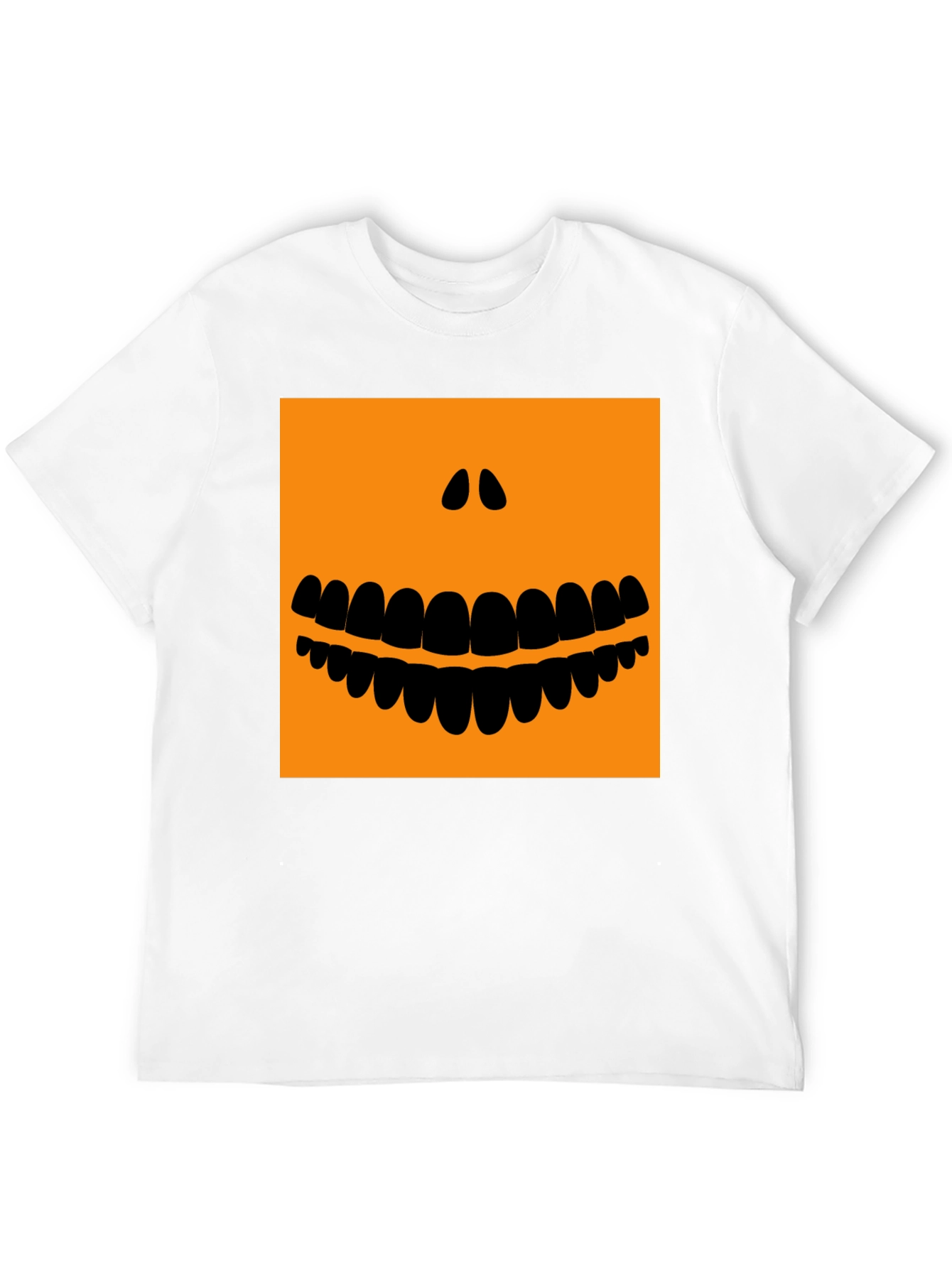 Halloween Pumpkin Face Black T-Shirt