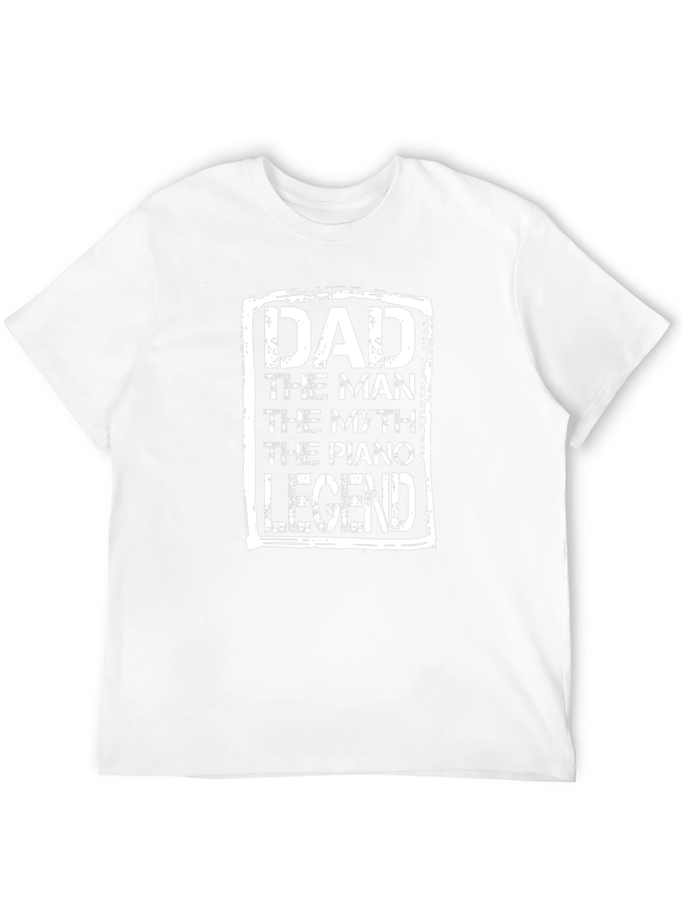 Dad Piano Legend T-Shirt - Mens Black Tee