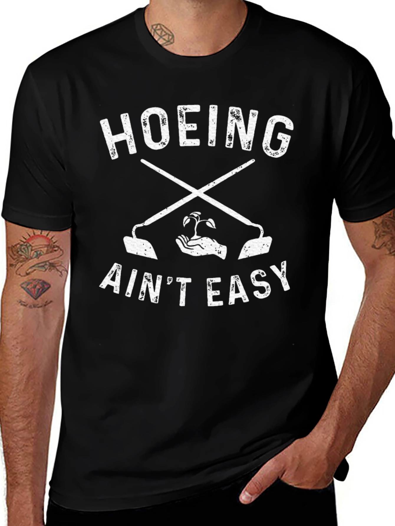 Hoeing Aint Easy Graphic T-Shirt
