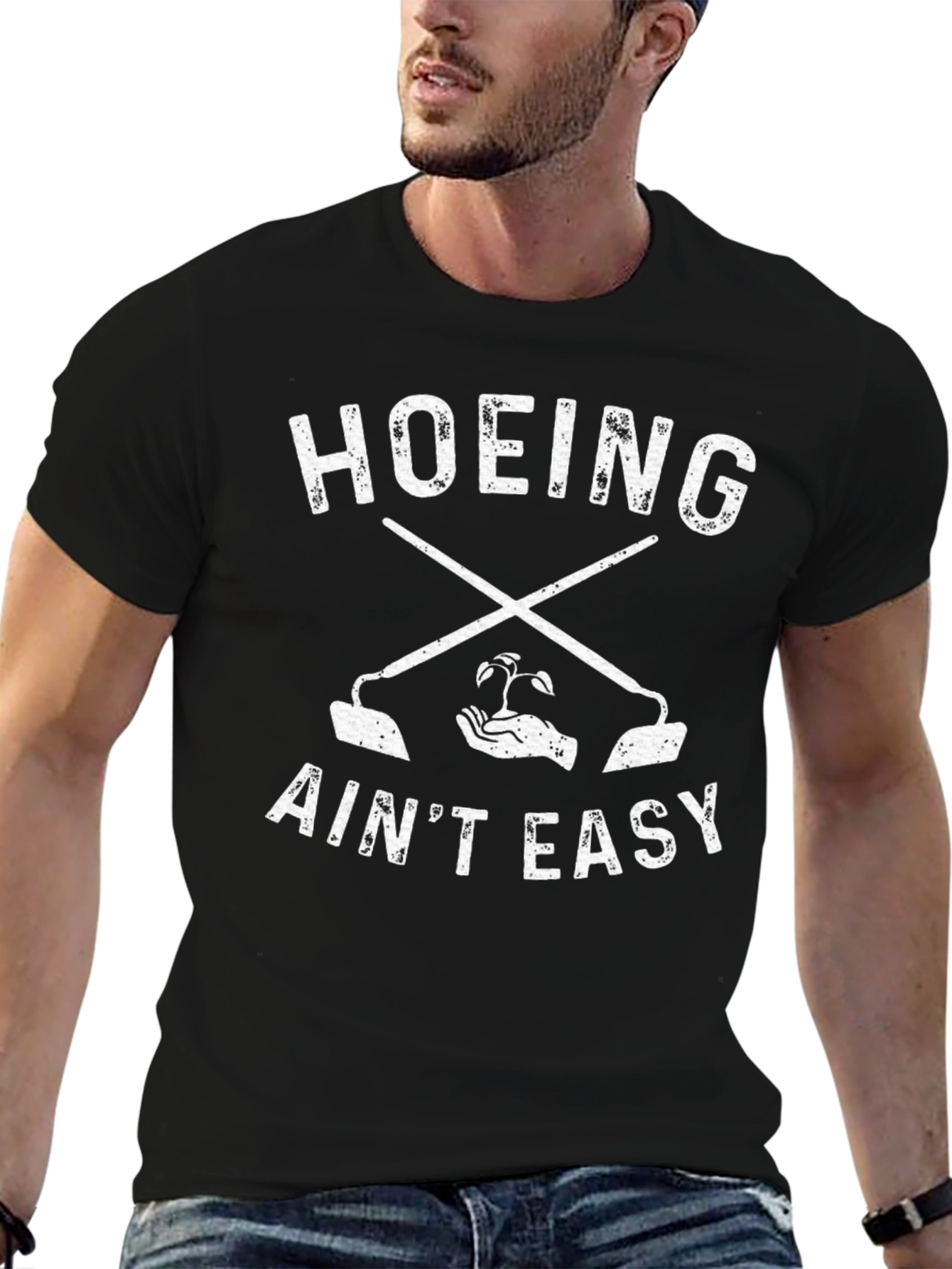 Hoeing Aint Easy Graphic T-Shirt