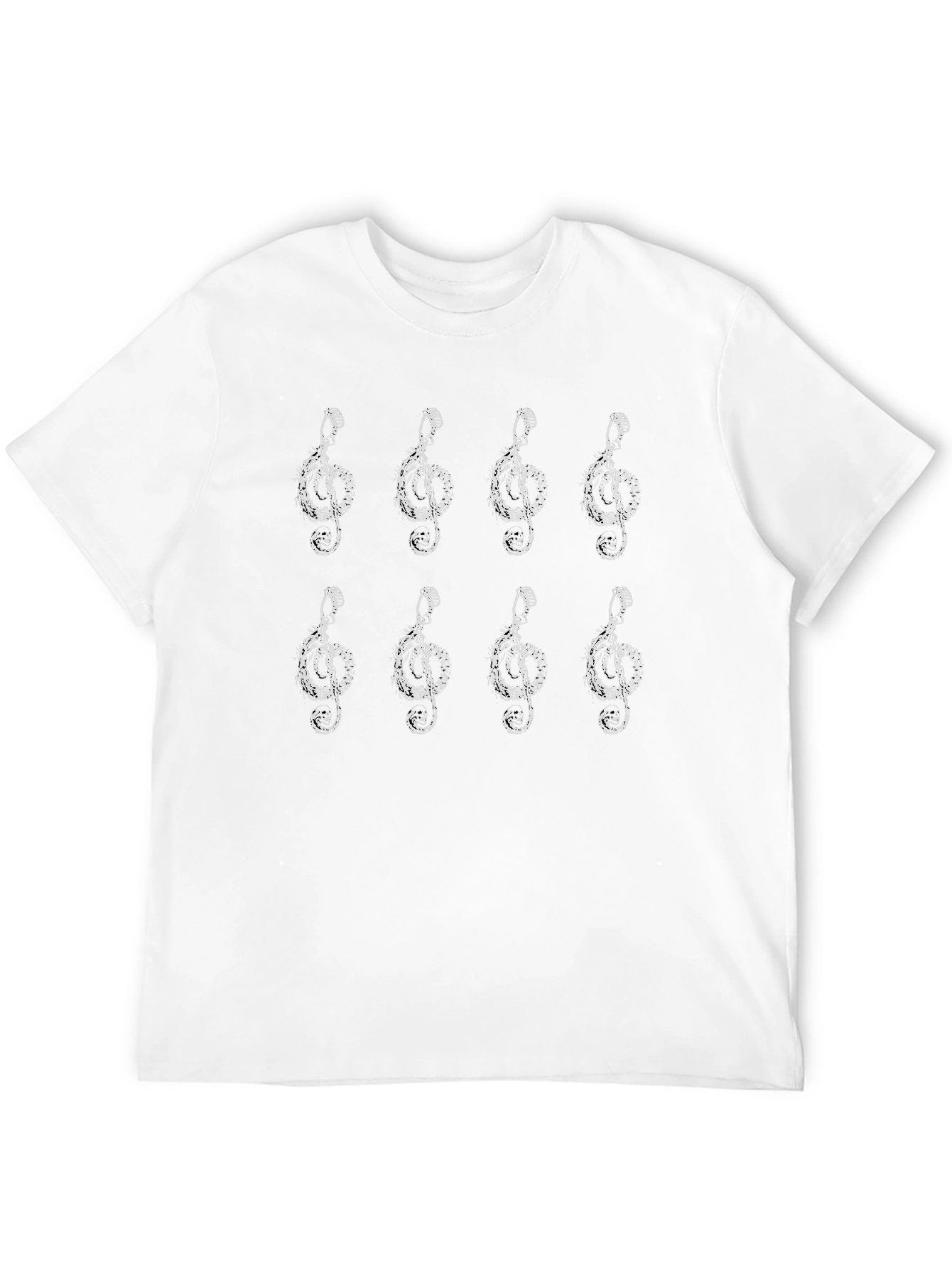 Musical Note Graphic Tee - Black