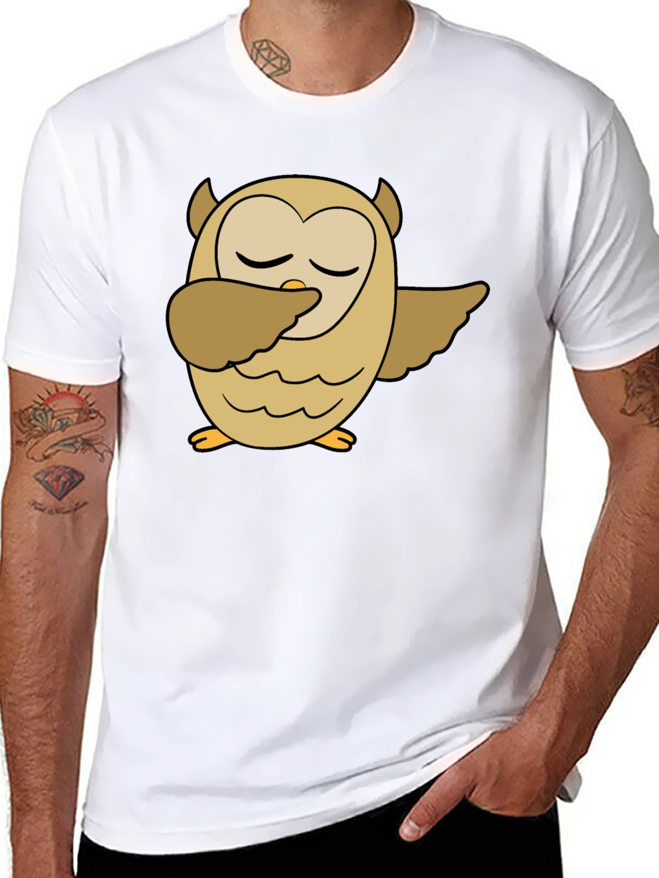 Owl Dab Black T-Shirt