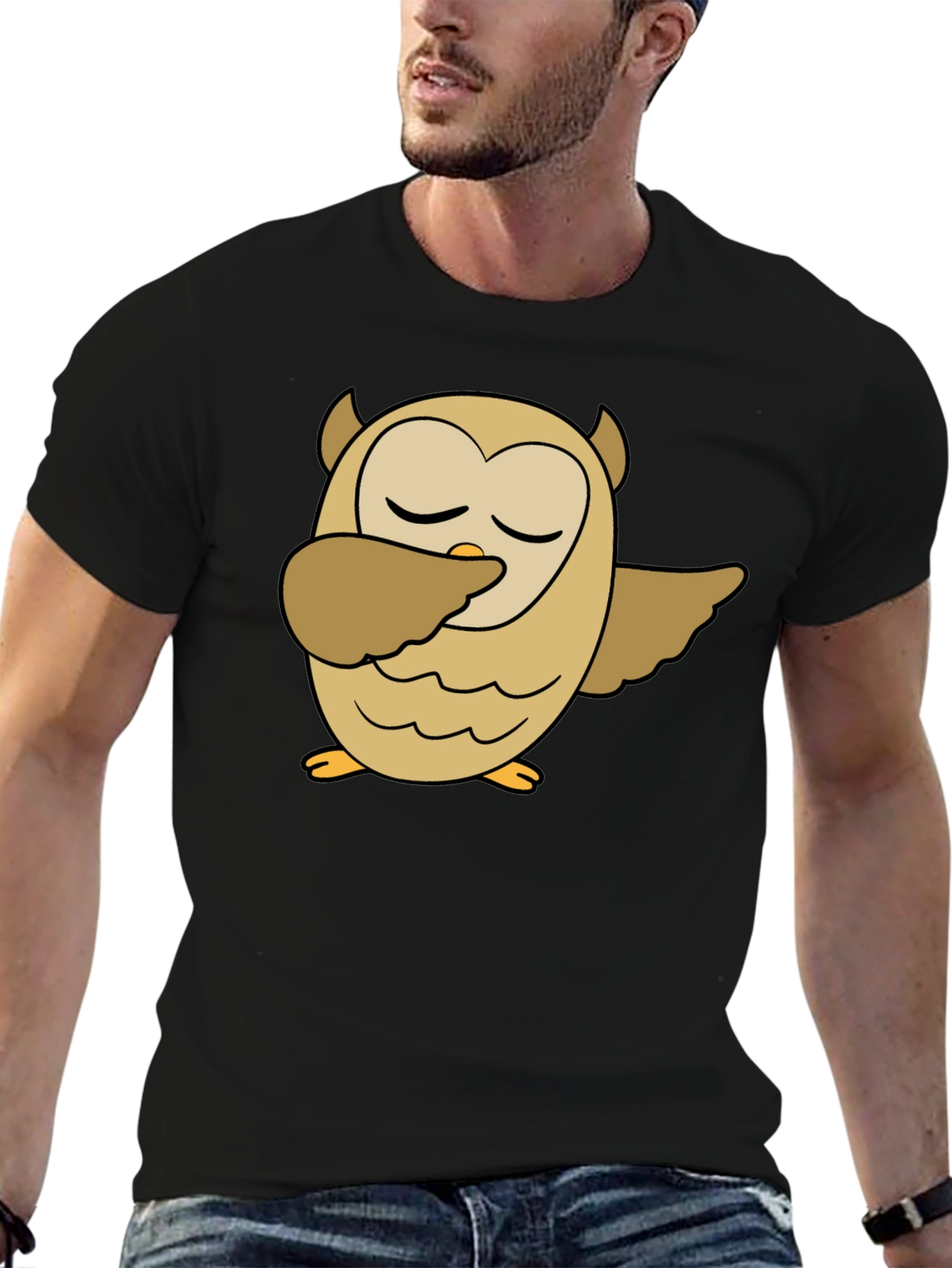 Owl Dab Black T-Shirt