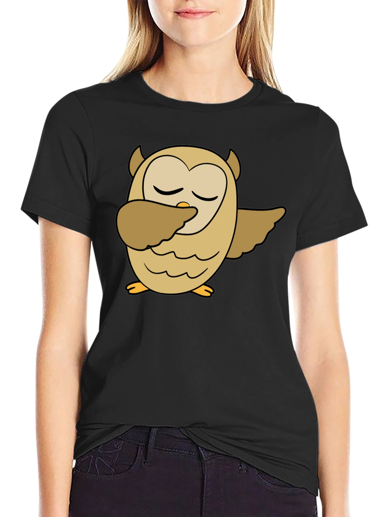 Owl Dab Black T-Shirt