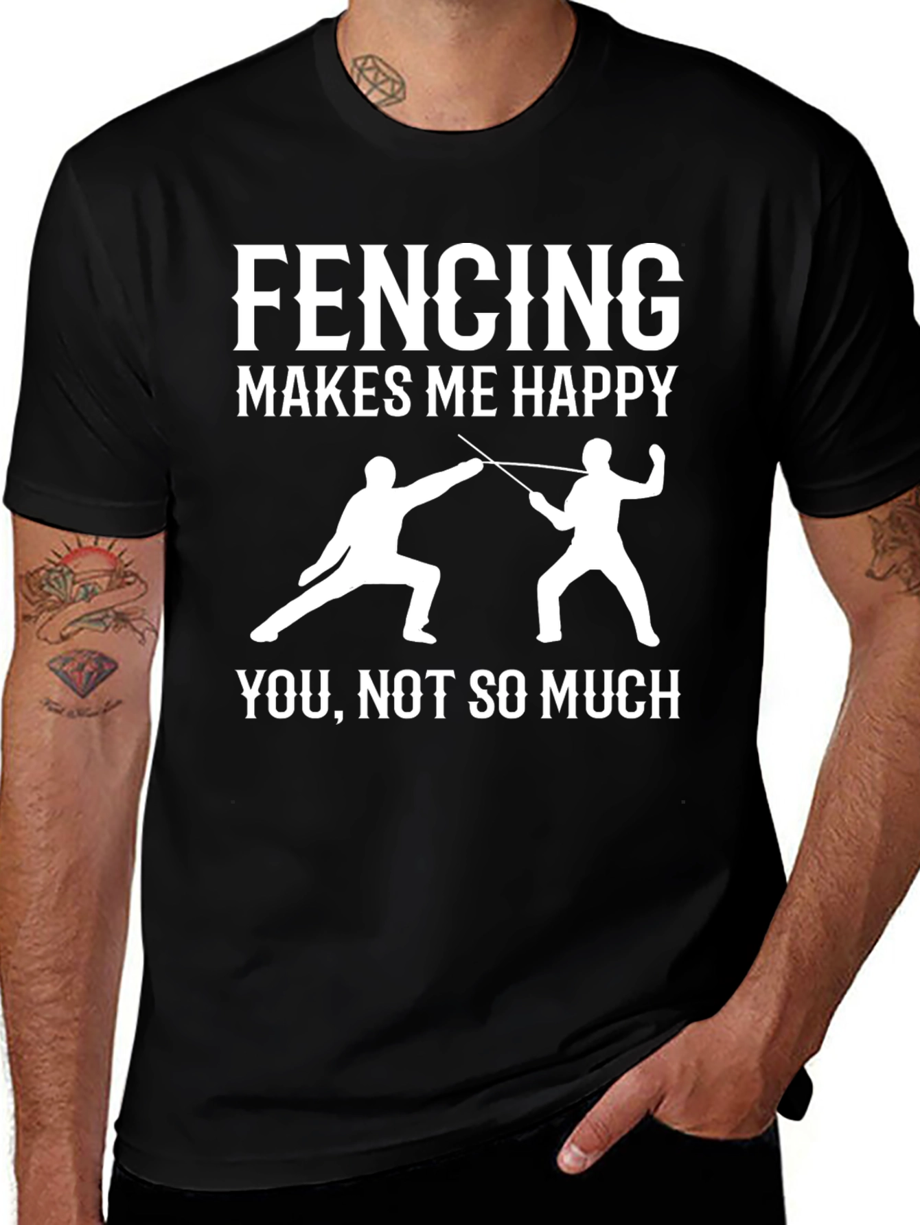 Fencing Makes Me Happy T-Shirt