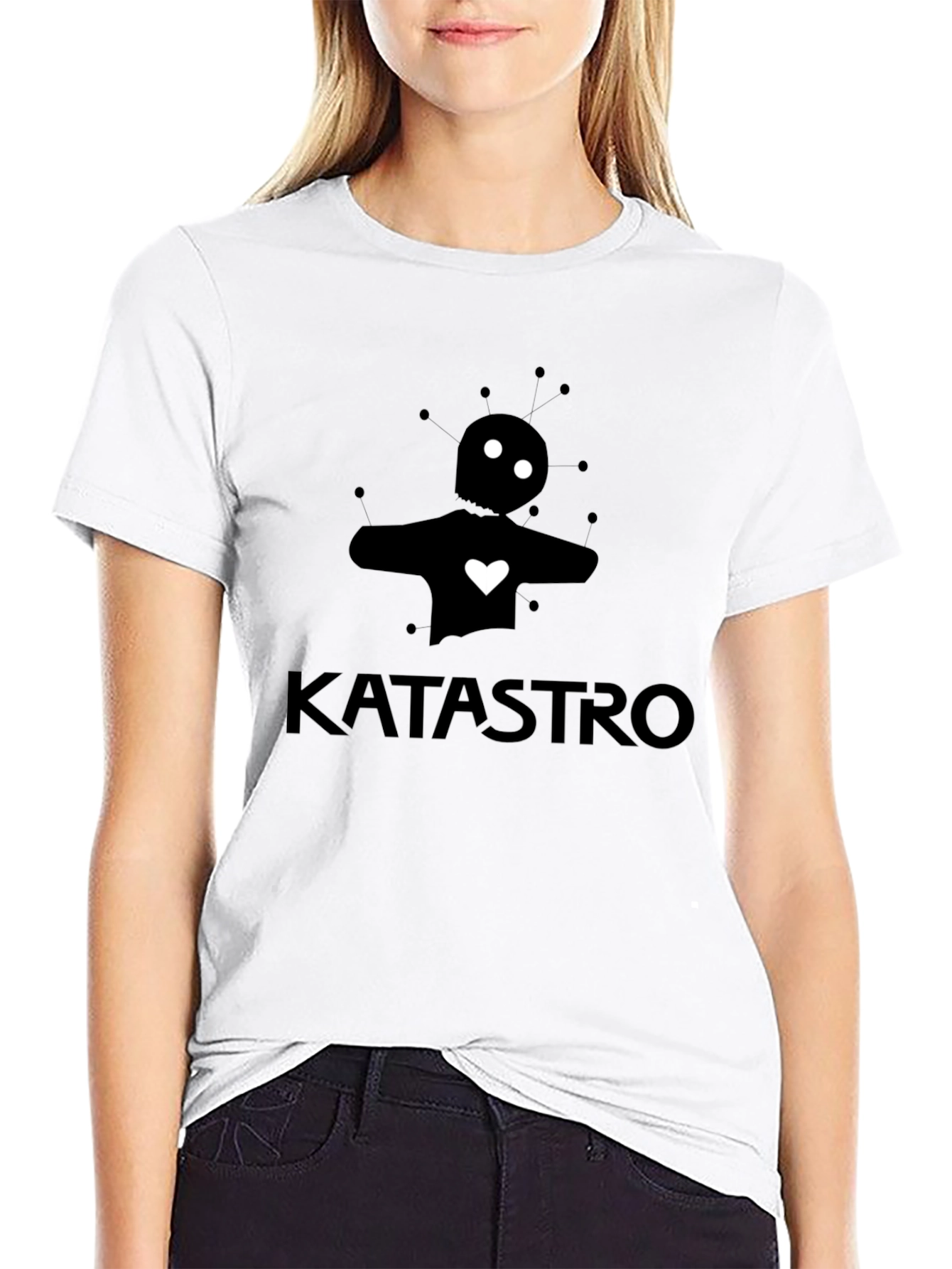 Katastro T-Shirt: Stylish Black Graphic Tee