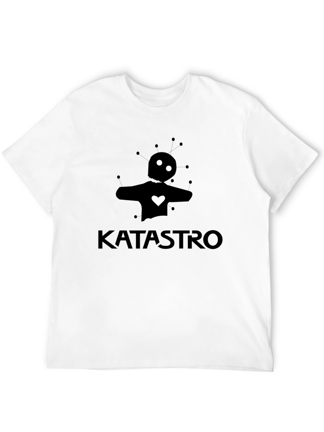 Katastro T-Shirt: Stylish Black Graphic Tee