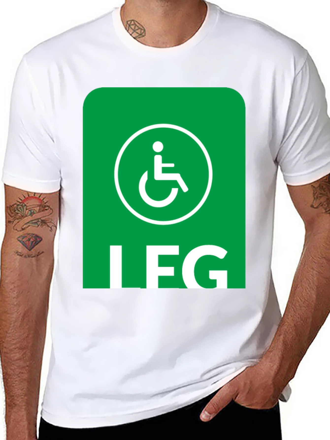 Funny Leg Day Handicap T-Shirt