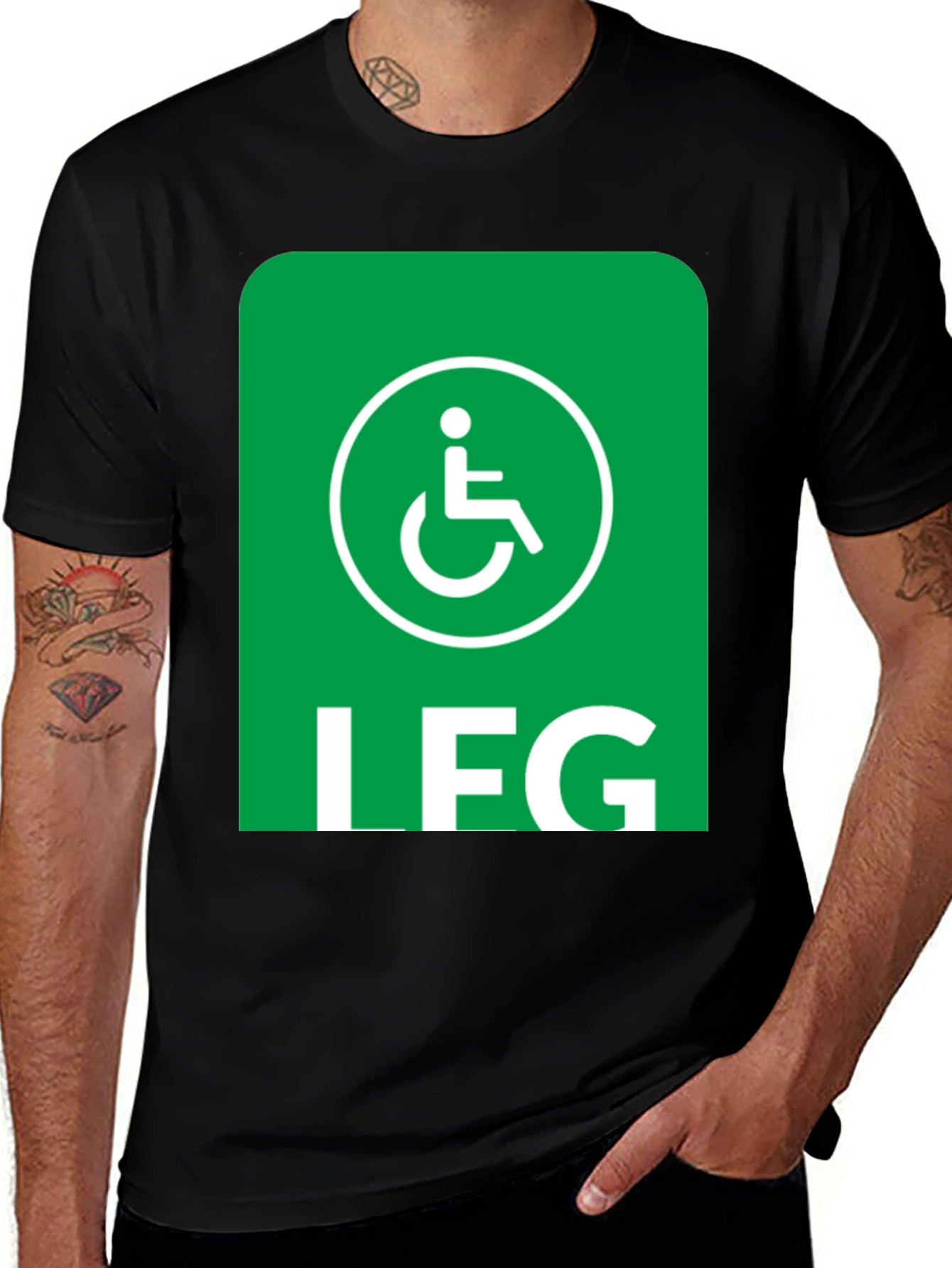 Funny Leg Day Handicap T-Shirt